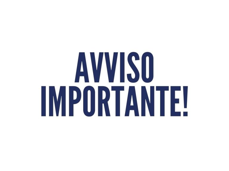 Avviso importante azul